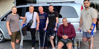 Acción de Gracias para soldados heridos de Ucrania que se trasladaron a Minnesota Acción de Gracias para soldados heridos de Ucrania que se trasladaron a Minnesota