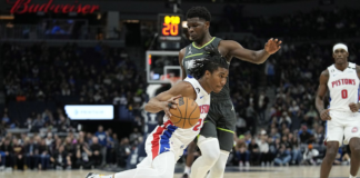 Sexta derrota consecutiva para los Timberwolves: caen por 116 a 104 con los Pistons Sexta derrota consecutiva para los Timberwolves: caen por 116 a 104 con los Pistons
