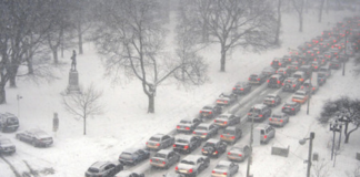 La lluvia de San Valentín se transforma en nieve durante la mañana del miércoles y complica el tránsito La lluvia de San Valentín se transforma en nieve durante la mañana del miércoles y complica el tránsito