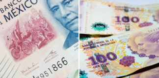 El peso mexicano equivale ya a 10 pesos argentinos El peso mexicano equivale ya a 10 pesos argentinos