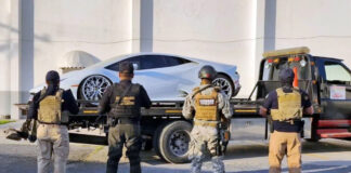 Lamborghini robado está ligado al secuestro de estadounidenses Aseguran un Lamborghini robado ligado al secuestro de estadounidenses