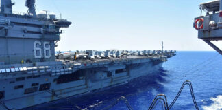 El portaaviones USS Nimitz llegó a costas de Corea del Sur El portaaviones USS Nimitz llegó a costas de Corea del Sur