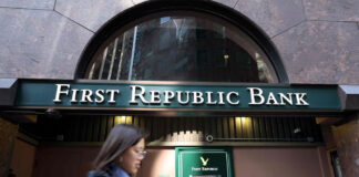 First Republic Bank cae 49% en Wall Street, por retiro depósitos First Republic Bank se derrumba 49% en Wall Street tras caída de depósitos