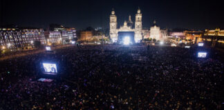 Rosalía encanta a 160 mil fans en el Zócalo de la CDMX Rosalía encanta a 160 mil fans en el Zócalo de la CDMX