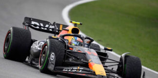 Checo Pérez cierra en segundo las prácticas del GP de España Checo Pérez cierra en segundo las prácticas del GP de España