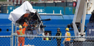 Difunden imágenes de las piezas recuperadas del sumergible Titán Difunden imágenes de las piezas recuperadas del sumergible Titán