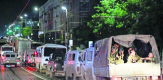 Rebelión del grupo Wagner pegó a la imagen de Vladimir Putin Rebelión del grupo Wagner pegó a la imagen de Vladimir Putin