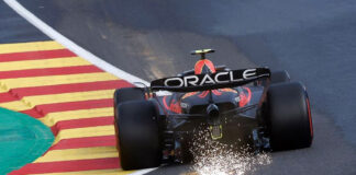 “Checo” abandona el Sprint tras roce con Hamilton en Bélgica "Checo" abandona el Sprint tras roce con Hamilton en Bélgica