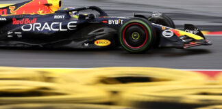 Checo Pérez largará segundo el domingo en el GP de Bélgica Checo Pérez largará segundo el domingo en el GP de Bélgica