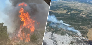 Los bomberos trabajan en Palo Pinto en un incendio forestal que se reavivó Los bomberos trabajan en Palo Pinto en un incendio forestal que se reavivó