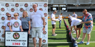 Récord mundial Guinness: la mayor cantidad de sacos de dormir para veteranos sin hogar Récord mundial Guinness: la mayor cantidad de sacos de dormir para veteranos sin hogar