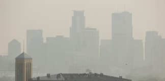 Las Ciudades Gemelas, también con calidad de aire pésima por incendios forestales Las Ciudades Gemelas, también con calidad de aire pésima por incendios forestales