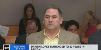 Darrin Lopez, culpable y sentenciado a 62 años de prisión por matar el esposo de su amante Darrin Lopez, culpable y sentenciado a 62 años de prisión por matar el esposo de su amante