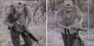 Con chalecos antibalas y rifles: así cruzan miembros de un cártel la frontera entre EE.UU. y México Con chalecos antibalas y rifles: así cruzan miembros de un cártel la frontera entre EE.UU. y México