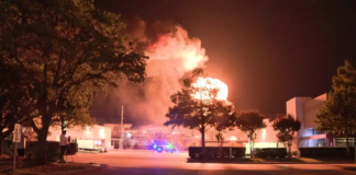 Impresionante explosión e incendio en la planta de Sherwin-Williams en Dallas Impresionante explosión e incendio en la planta de Sherwin-Williams en Dallas