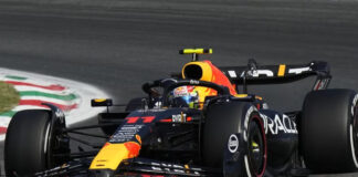 Checo Pérez acaba segundo y sube al podio en el GP de Monza Checo Pérez acaba segundo y sube al podio en el GP de Monza