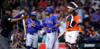 Los Rangers vencen 9-2 a los Astros para llevar la serie al empate 3-3: se define hoy por la noche Los Rangers vencen 9-2 a los Astros para llevar la serie al empate 3-3: se define hoy por la noche