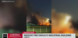 Un incendio masivo quemó varios negocios en Loretto Un incendio masivo quemó varios negocios en Loretto