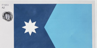 Tras más de 2.000 presentaciones y algunos ajustes, hay nueva bandera estatal Tras más de 2.000 presentaciones y algunos ajustes, hay nueva bandera estatal