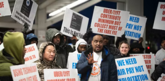 Los conductores de Uber y Lyft de Minnesota exigen mejores salarios: se manifiestan en MSP Los conductores de Uber y Lyft de Minnesota exigen mejores salarios: se manifiestan en MSP