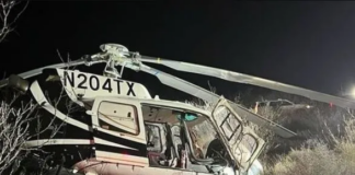 Un helicóptero de Seguridad Pública de Texas que patrullaba la frontera se estrelló Un helicóptero de Seguridad Pública de Texas que patrullaba la frontera se estrelló