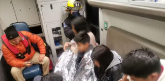 Rescatan a madre e hijos tras permanecer siete horas en el Río Bravo Rescatan a madre e hijos tras permanecer siete horas en el Río Bravo