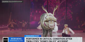 Una patinadora de Disney on Ice, gravemente herida durante una actuación en Minneapolis Una patinadora de Disney on Ice, gravemente herida durante una actuación en Minneapolis