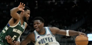 Con 21 triples, Timberwolves derrota 129 a 105 a los Bucks Con 21 triples, Timberwolves derrota 129 a 105 a los Bucks