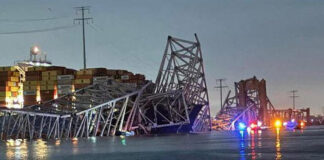 Colapsa puente en Baltimore tras ser impactado por buque de carga Colapsa puente en Baltimore tras ser impactado por buque de carga