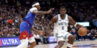Los Timberwolves otra vez se suben a la cima del Oeste, tras vencer 111 a 98 a Denver Los Timberwolves otra vez se suben a la cima del Oeste, tras vencer 111 a 98 a Denver