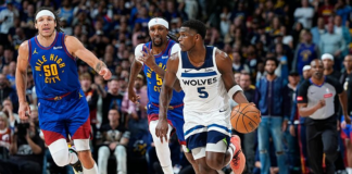 Timberwolves se ponen 1-0 ante los campeones defensores de la NBA, los Nuggets Timberwolves se ponen 1-0 ante los campeones defensores de la NBA, los Nuggets