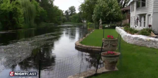 El río Minnehaha Creek crece y vecinos de Edina colocan sacos de arena para frenarlo El río Minnehaha Creek crece y vecinos de Edina colocan sacos de arena para frenarlo