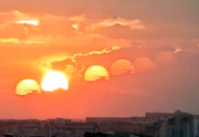 7 soles en China: ¿Qué es este fenómeno óptico en Chengdu? 7 soles en China: ¿Qué es este fenómeno óptico en Chengdu?