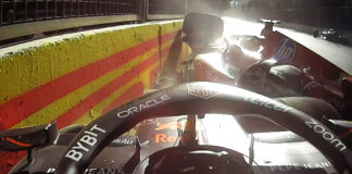 Checo Pérez pierde el podio por choque de Carlos Sainz; en Azerbaiyán Checo Pérez pierde el podio por choque de Carlos Sainz; en Azerbaiyán