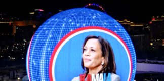 La Esfera de Las Vegas se ilumina para la campaña de Kamala Harris La Esfera de Las Vegas se ilumina para la campaña de Kamala Harris