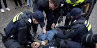 Decenas de detenidos en manifestación propalestina en Ámsterdam Decenas de detenidos en manifestación propalestina en Ámsterdam