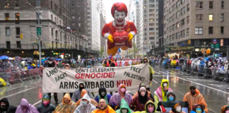 Manifestantes propalestinos interrumpen desfile de Macy’s en NY Manifestantes propalestinos interrumpen desfile de Macy’s en NY