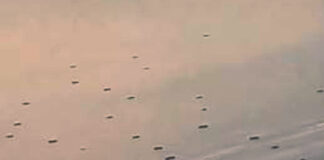 Graban impresionante flota de OVNIS sobrevolando Nueva York Graban impresionante flota de OVNIS sobrevolando Nueva York