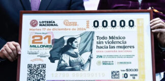 Lotería Nacional mexicana presenta billete conmemorativo “mujeres sin violencia” Lotería Nacional mexicana presenta billete conmemorativo "mujeres sin violencia"