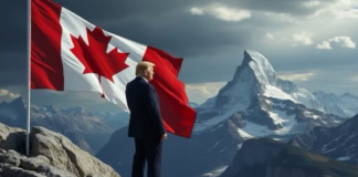 Trump continúa con sus “bromas” sobre Canadá; postea foto con bandera de ese país Trump continúa con sus "bromas" sobre Canadá; postea foto con bandera de ese país