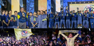 América celebra en grande su tricampeonato en el Estadio Azteca América celebra en grande su tricampeonato en el Estadio Azteca