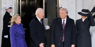 Trump y Melania fueron recibidos la Casa Blanca por Joe y Jill Biden Trump y Melania fueron recibidos la Casa Blanca por Joe y Jill Biden