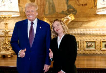“Listos para trabajar juntos”: Primera ministra italiana Giorgia Meloni se reúne con Trump "Listos para trabajar juntos": Primera ministra italiana Giorgia Meloni se reúne con Trump