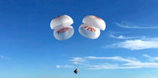 Ameriza cápsula Crew Dragon con los astronautas Butch Wilmore y Suni Williams Ameriza cápsula Crew Dragon con los astronautas Butch Wilmore y Suni Williams