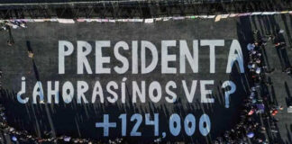 Activistas realizan pinta en el Zócalo de la CDMX en protesta por el rancho de Teuchitlán Activistas realizan pinta en el Zócalo de la CDMX en protesta por el rancho de Teuchitlán