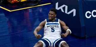 Anthony Edwards se lesiona el tobillo en el juego contra Warriors, asegura que “estará bien” Anthony edwards se lesiona el tobillo en el juego 2 contra warriors, pero asegura que "estará bien"