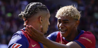 Barcelona derrota 4-3 al Real Madrid y ya acaricia el título de LaLiga Barcelona derrota 4-3 al Real Madrid y ya acaricia el título de LaLiga