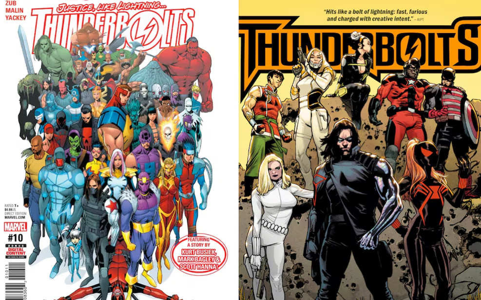 La primera aparición de los Thunderbolts en 1997 sorprendió al mundo del cómic. Foto: Marvel
