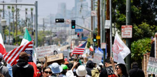 Guardia Nacional se enfrentó a manifestantes después de su llegada a Los Ángeles Guardia Nacional se enfrentó a manifestantes después de su llegada a Los Ángeles