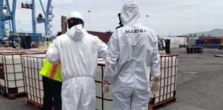 Aseguran 21 toneladas de precursores para producción de metanfetaminas en Manzanillo Aseguran 21 toneladas de precursores para producción de metanfetaminas en Manzanillo